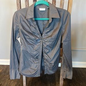 Women's New York & Company Blouse Button Down Shirt